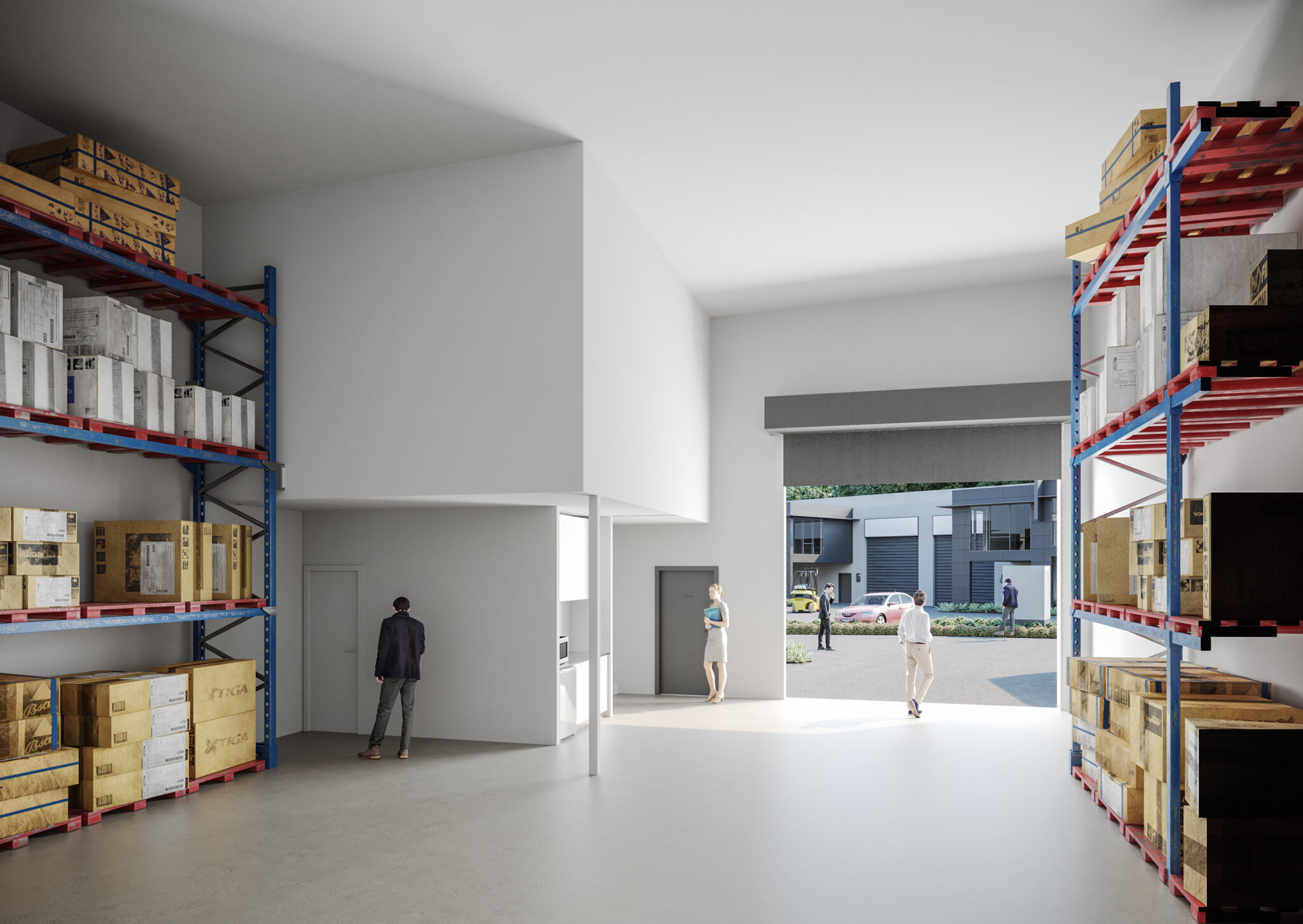 Inside view of industrial unit