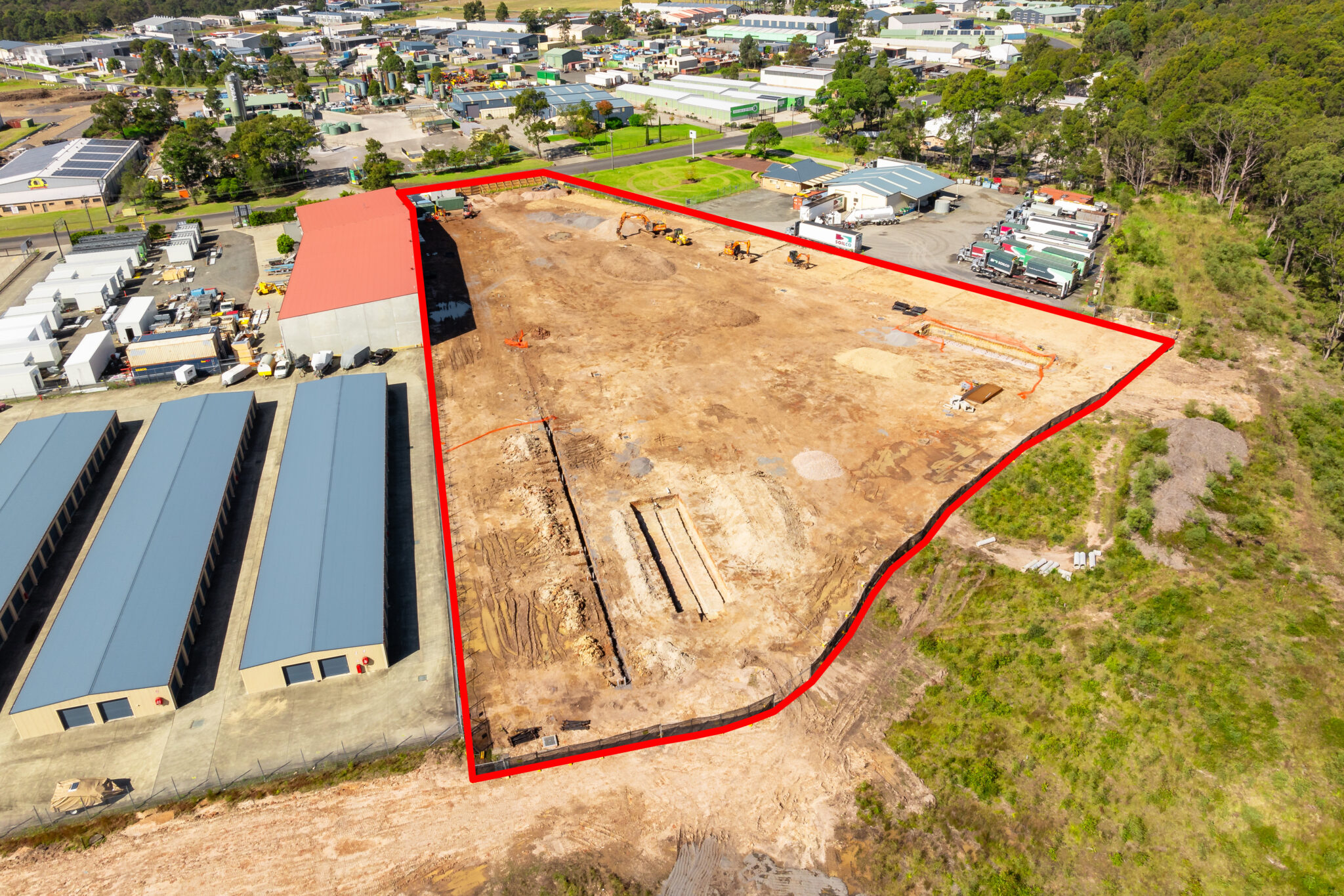 Arial view of Norfolk Business Park